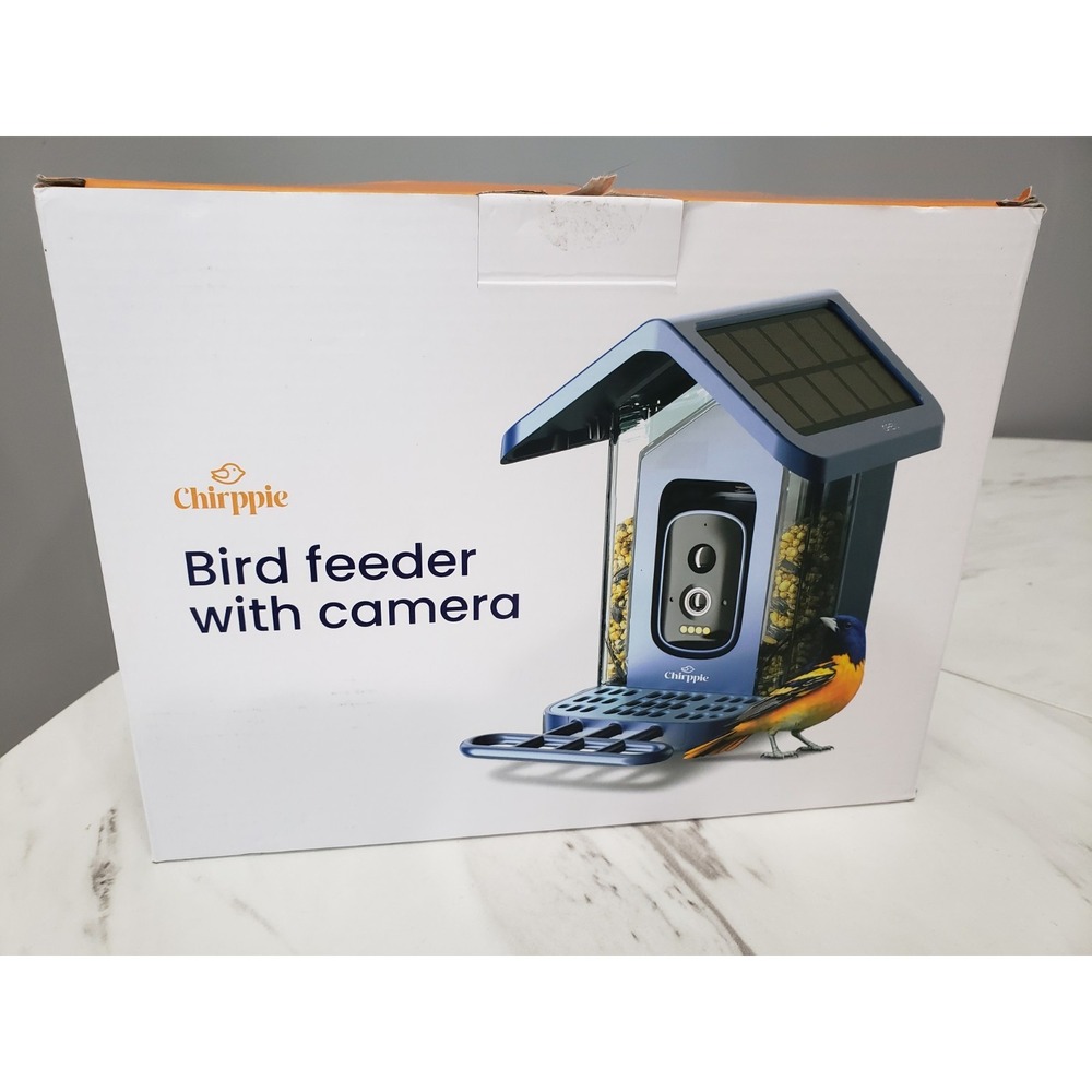 Solar Powered Smart Bird Feeder with Camera  2K HD Video Birdhouse